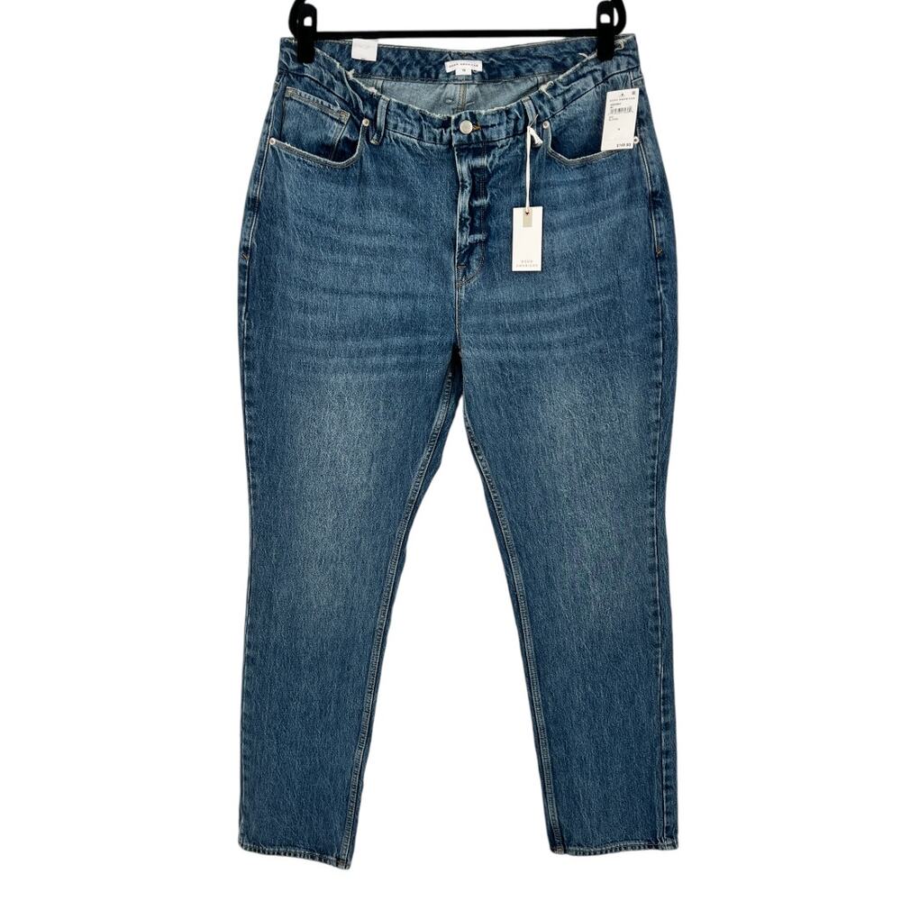 Good American Womens Good 90's Icon Straight Leg Jeans Plus Size 16